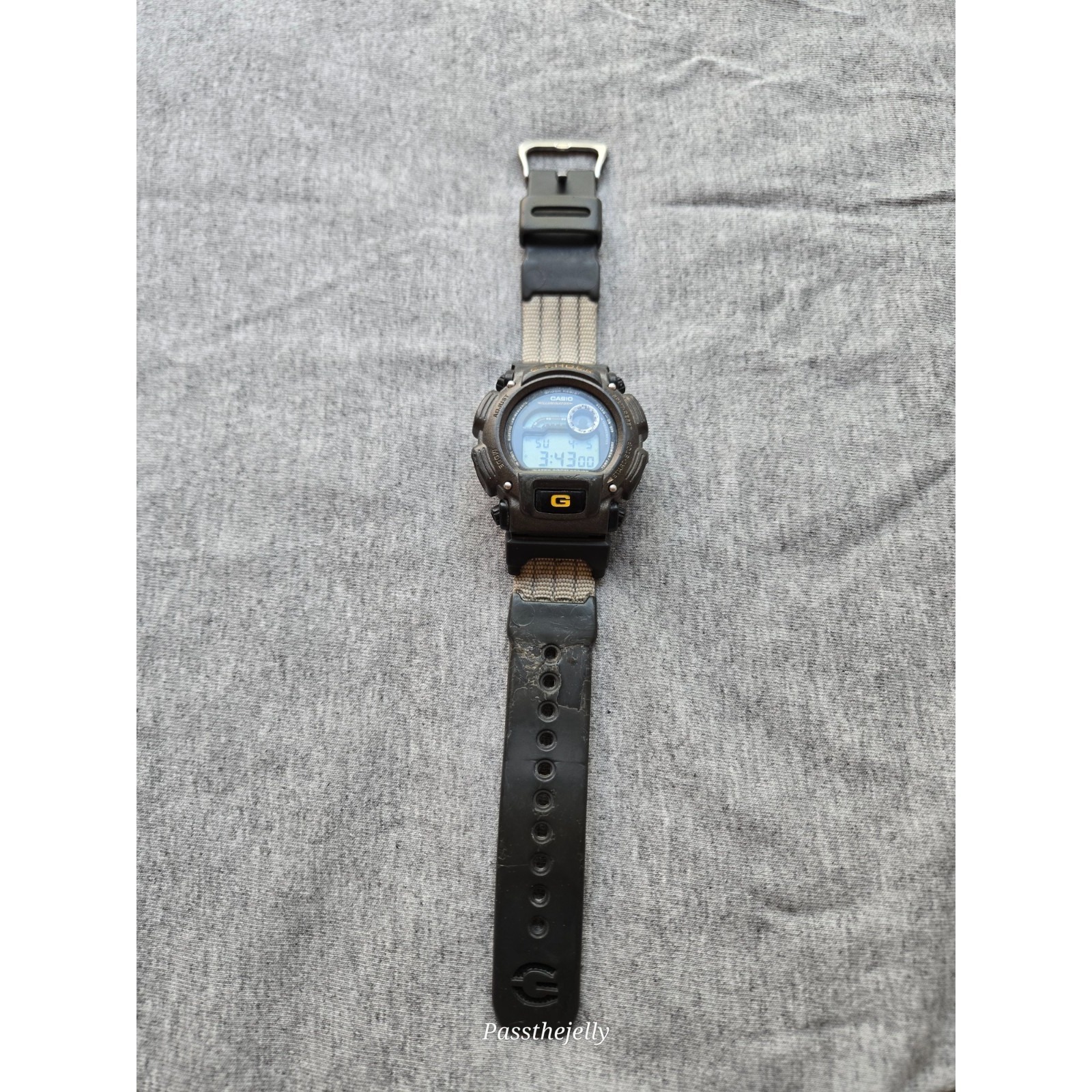 Casio G Shock Watch Mens Dw9052 Digital Black Military Nylon Strap Illuminator